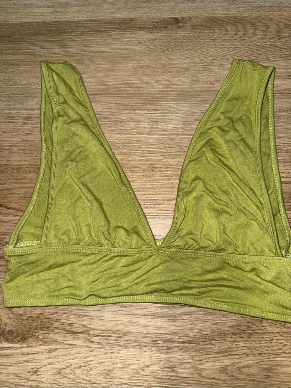 SHEIN Lime Green Triangle Bralette